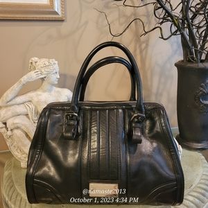 L.A.M.B by Gwen Stefani 100% Leather Satchel Luxury Designer Handbag #541